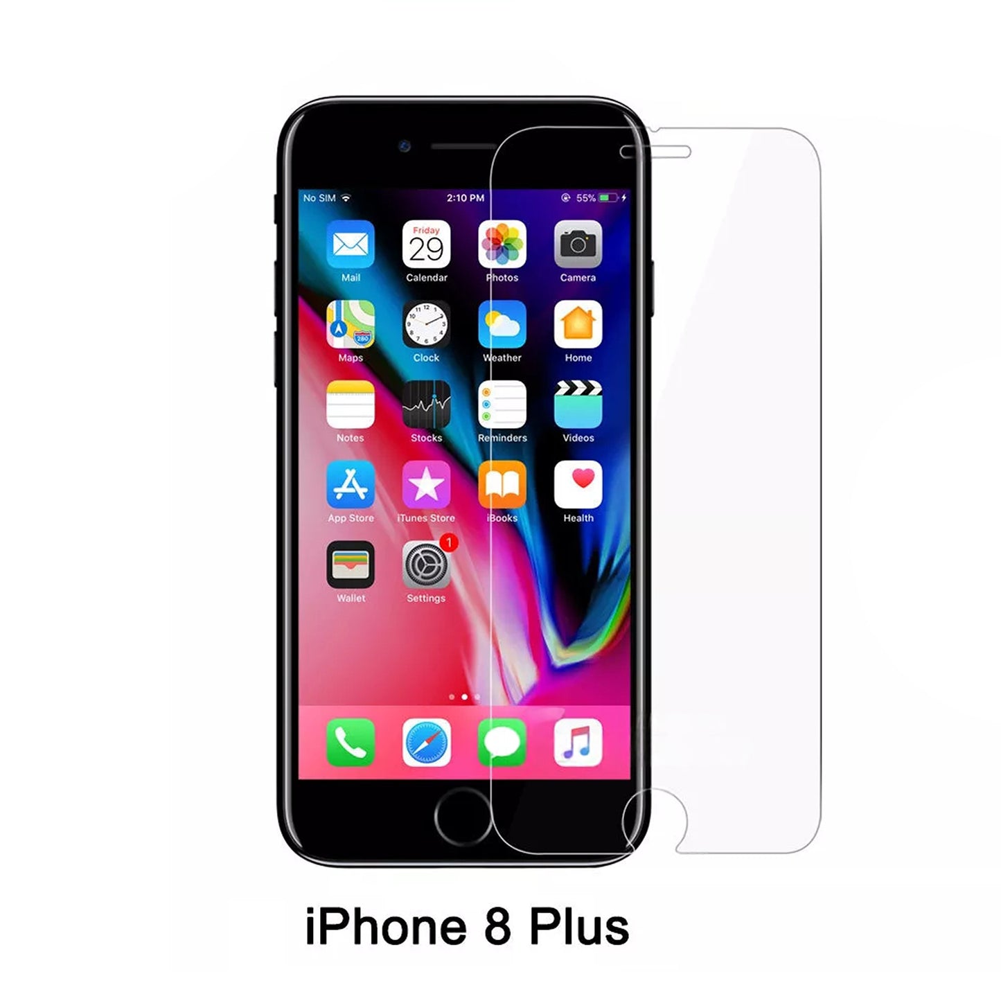 2x Tempered Glass Screen Protector for iPhone SE 6 7 8 X XR XS 11 12 13 14 15 16 Pro Max Plus