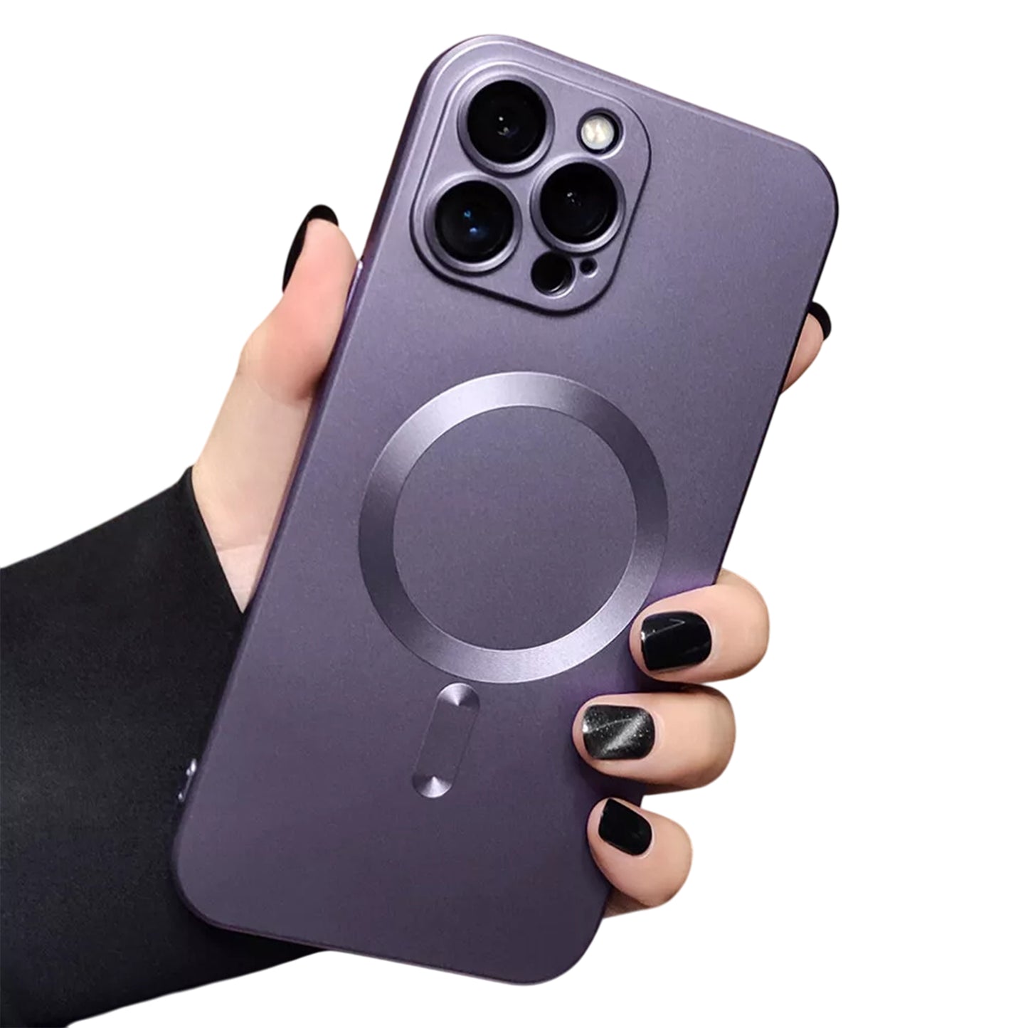Magnetic Shockproof Case for iPhone 16 15 14 13 12 11 Pro Max Plus - Purple
