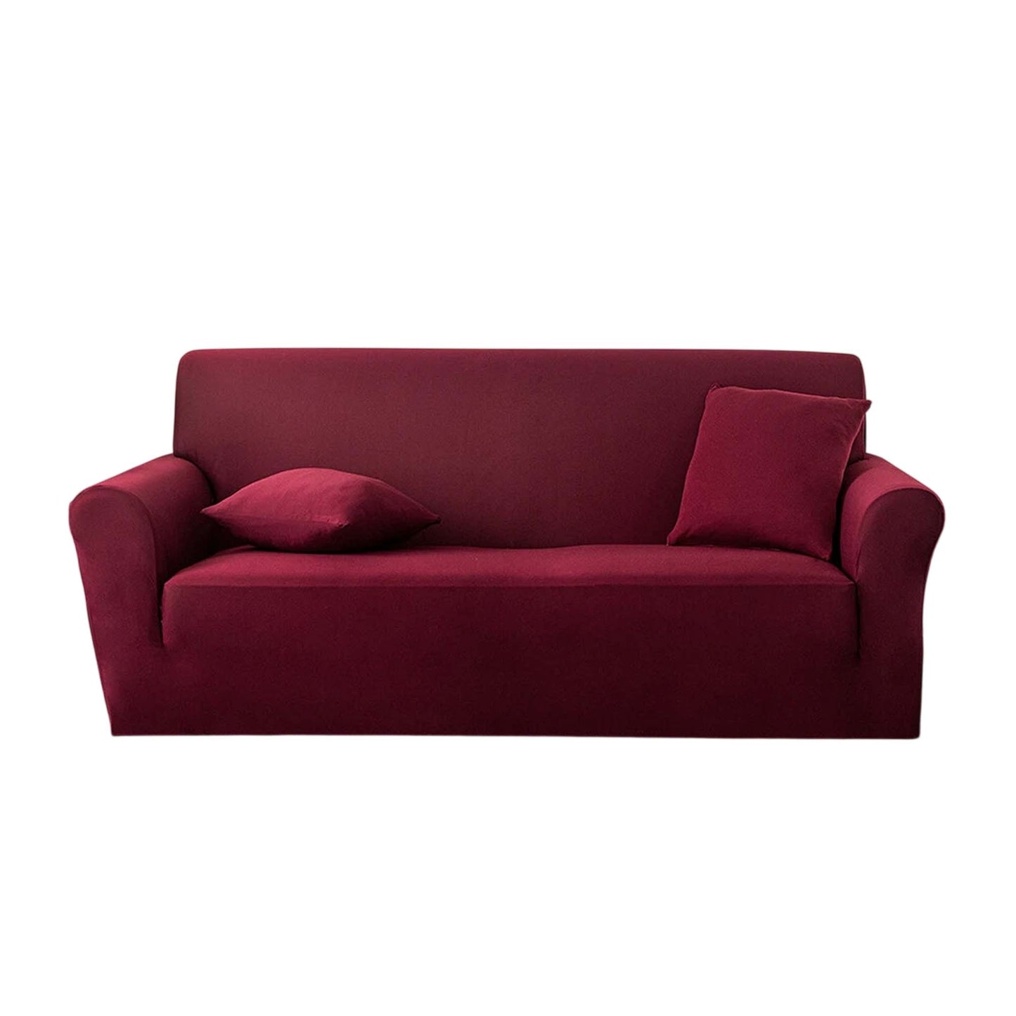 Wine Red Washable Sofa Slipcover for 1 to 4 Seater Sofas
