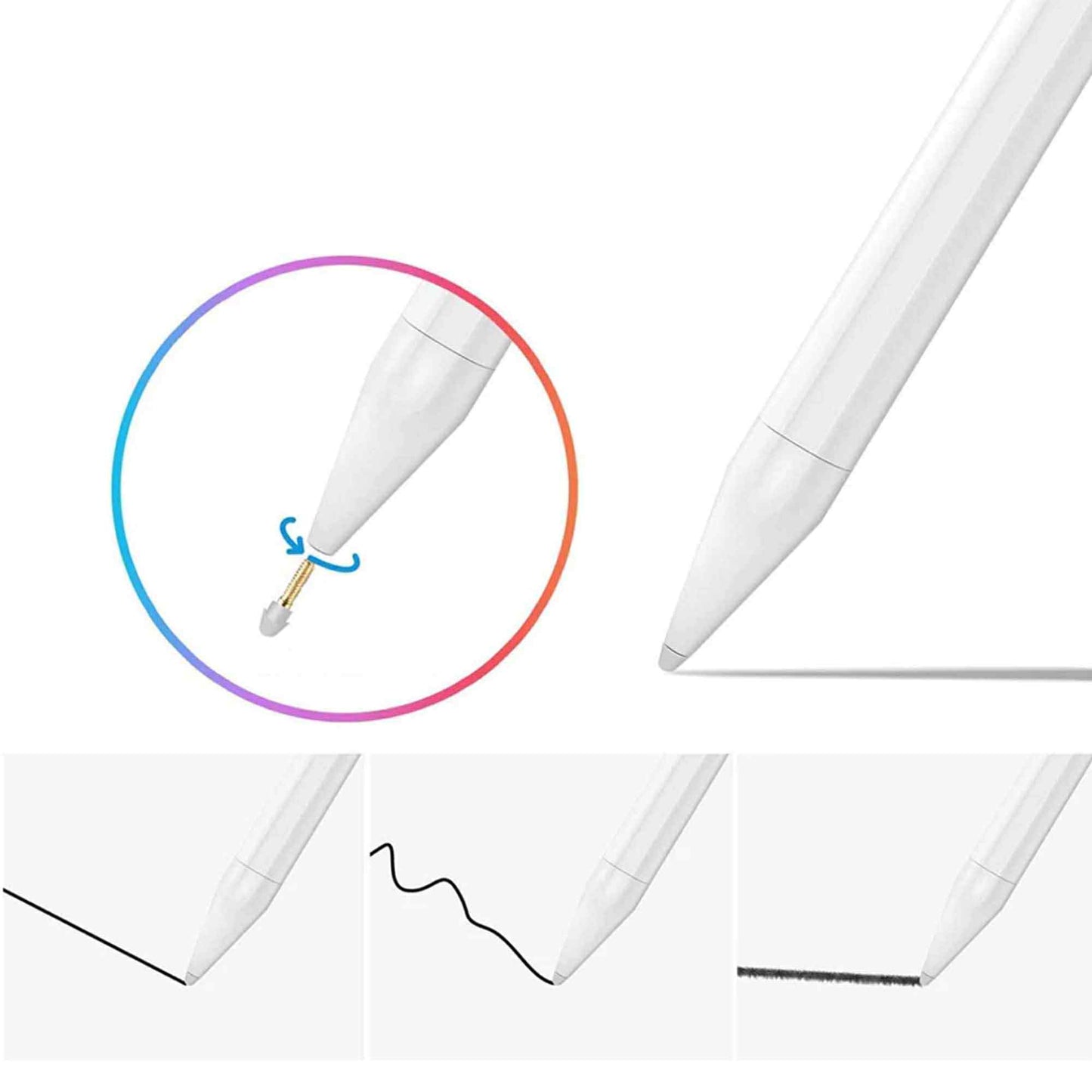 Touchscreen Pencil for iPad 10th 9th 8th 7th 6th iPad Pro 2018-2024 mini 6 5 Air