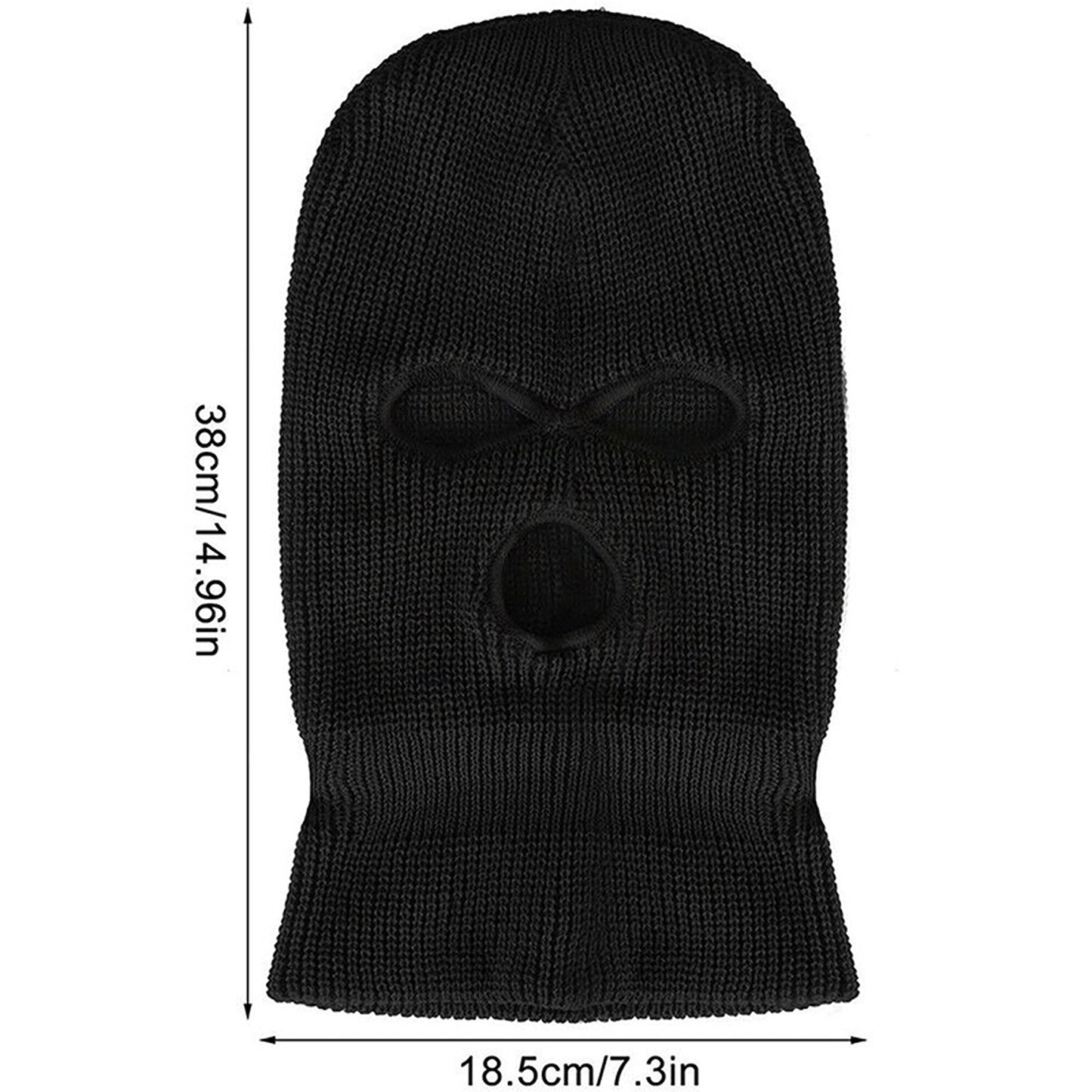 3-Hole Windproof Balaclava Mask Neck Warmer Ski Hat Fishing Tactical Hood