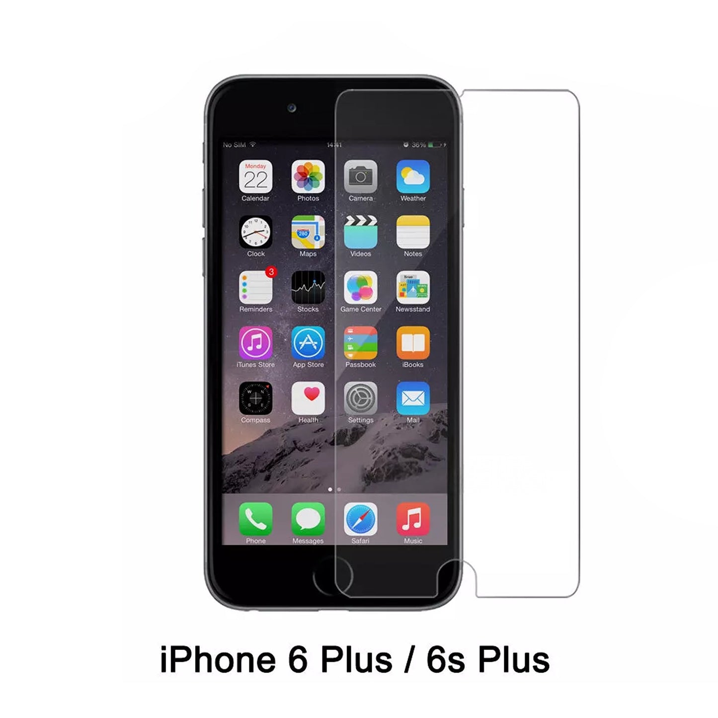 2x Tempered Glass Screen Protector for iPhone SE 6 7 8 X XR XS 11 12 13 14 15 16 Pro Max Plus