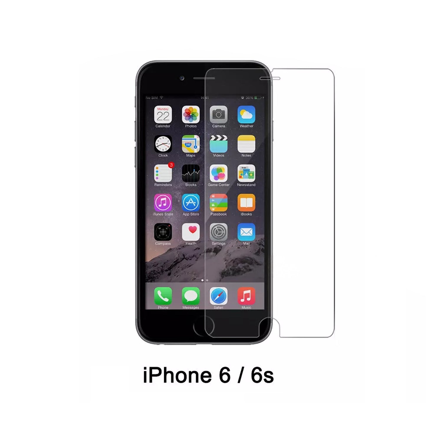 2x Tempered Glass Screen Protector for iPhone SE 6 7 8 X XR XS 11 12 13 14 15 16 Pro Max Plus