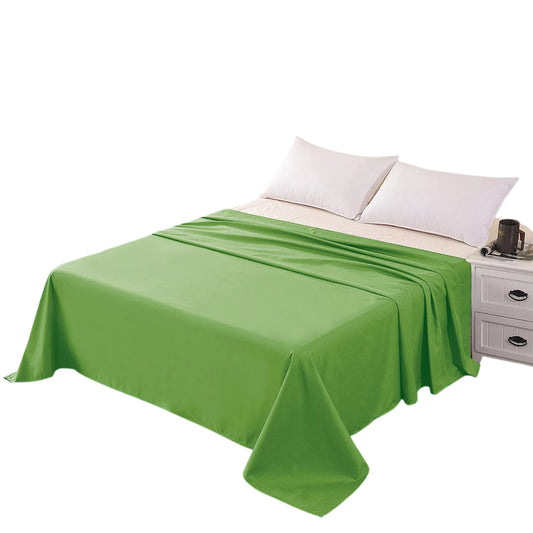 Hotel Ultra Soft Flat Sheet 2200TC Single Double Queen Super King - Green
