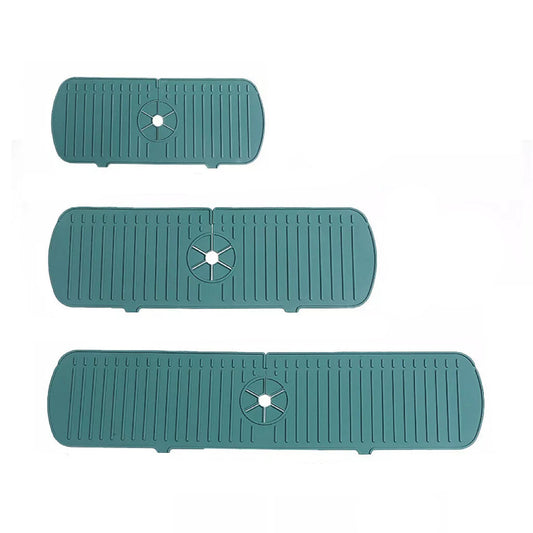 Kitchen Faucet Splash Guard Silicone Sink Protector - Green