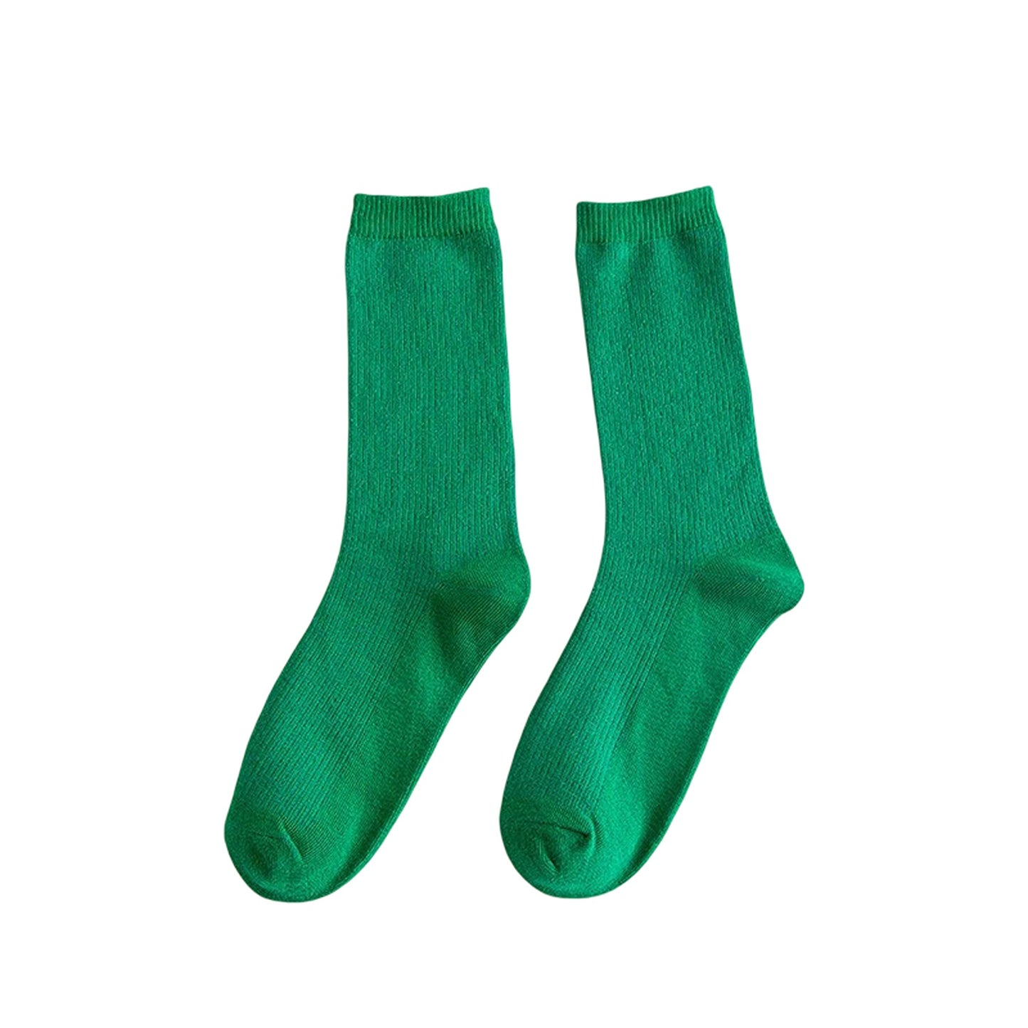 Solid Pure Colour Formal Cotton Fashion Casual Breathable Socks 1 Pair