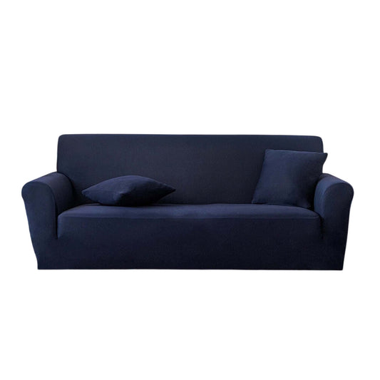 Dark Blue Washable Sofa Slipcover for 1 to 4 Seater Sofas