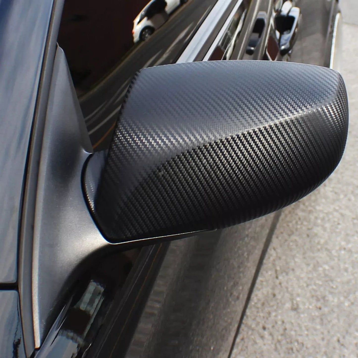 Carbon Fiber Vinyl Wrap 4D Gloss Black Air Release 50cm x 1.51m