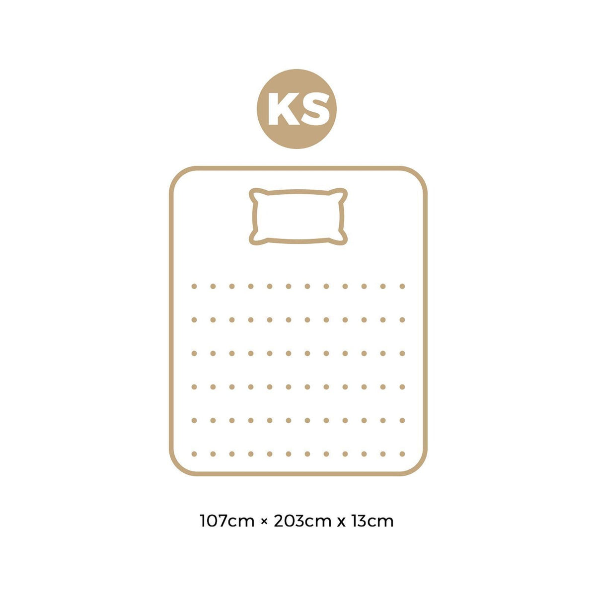 King Single Double Mattress Bonnell Spring Medium Firm 13CM