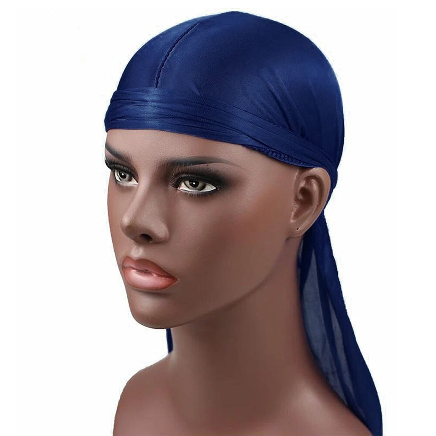 Unisex Bandana Doo Durag Headwear Soft Silk Pirate Cap Wrap Fashion Men Women