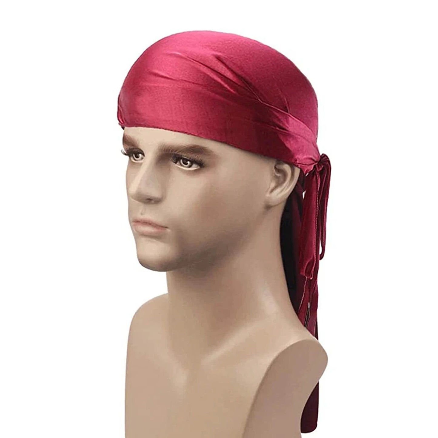 Unisex Bandana Doo Durag Headwear Soft Silk Pirate Cap Wrap Fashion Men Women