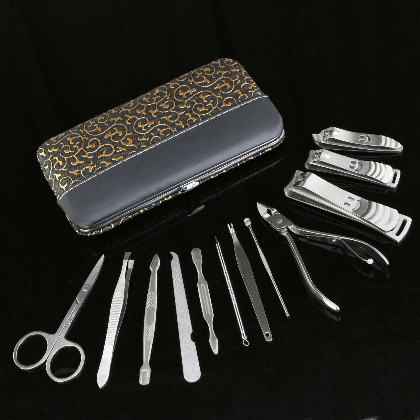 Stainless Nail Clippers Kit - 12 pcs