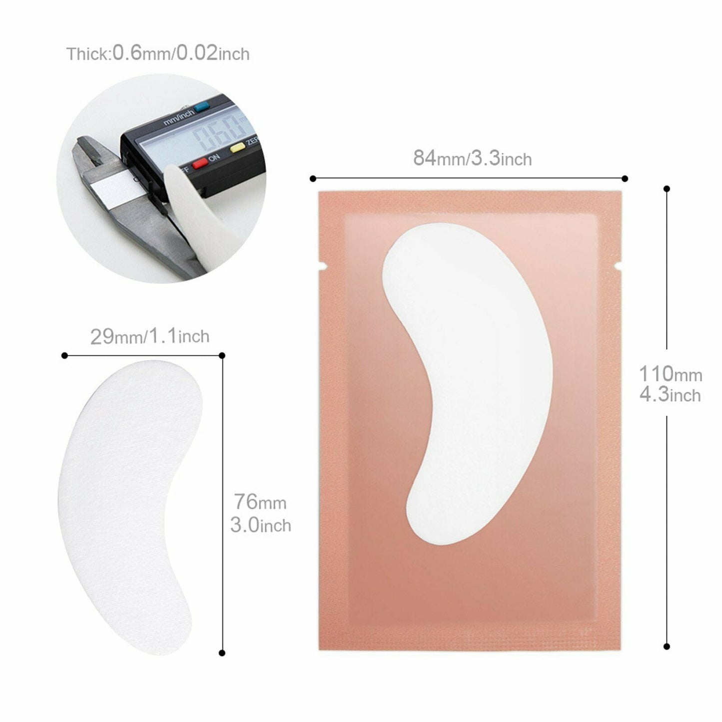 Eyelash Undereye Gel Patch Lint Eyepads