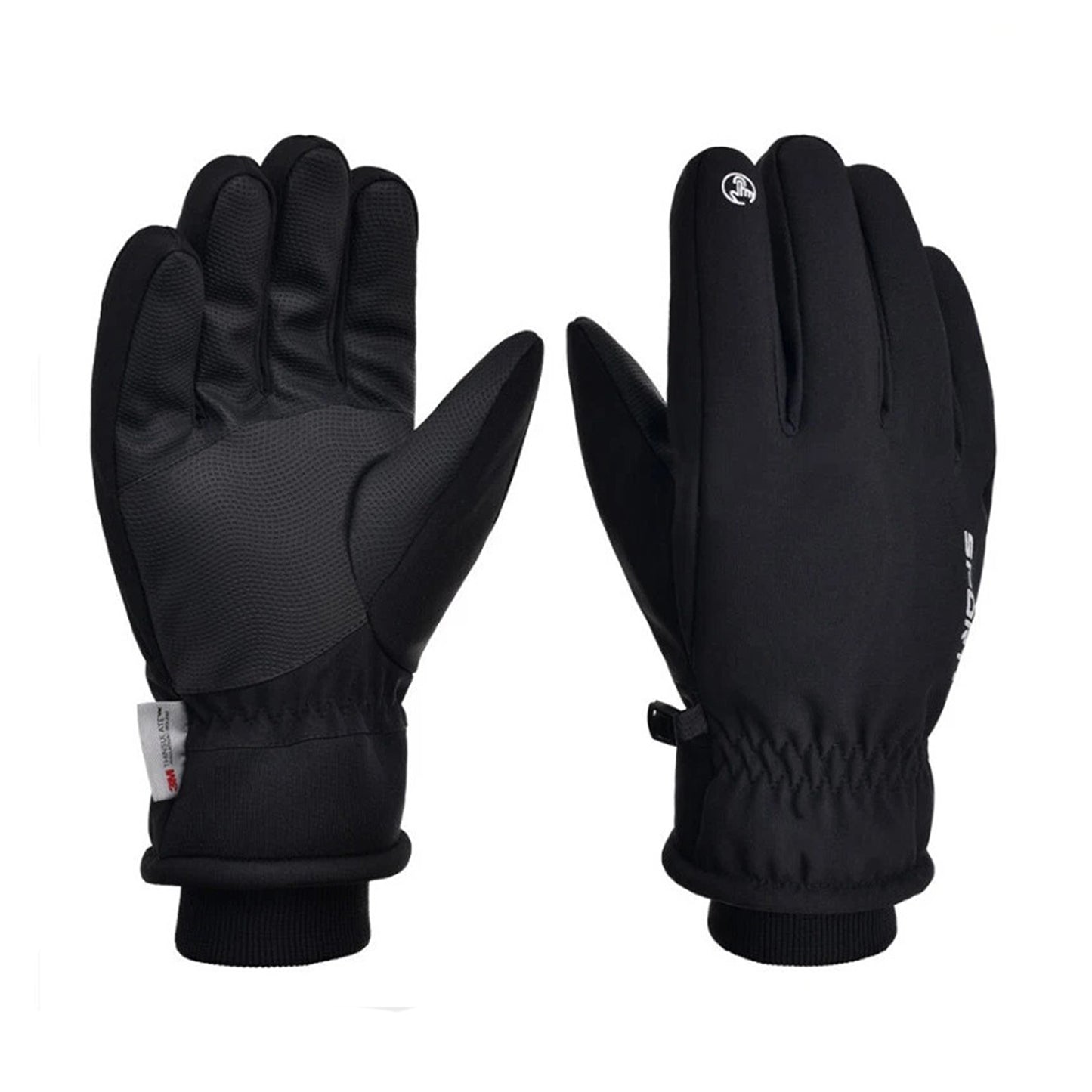 Winter Thermal Ski Gloves Waterproof with Thinsulate Insulation