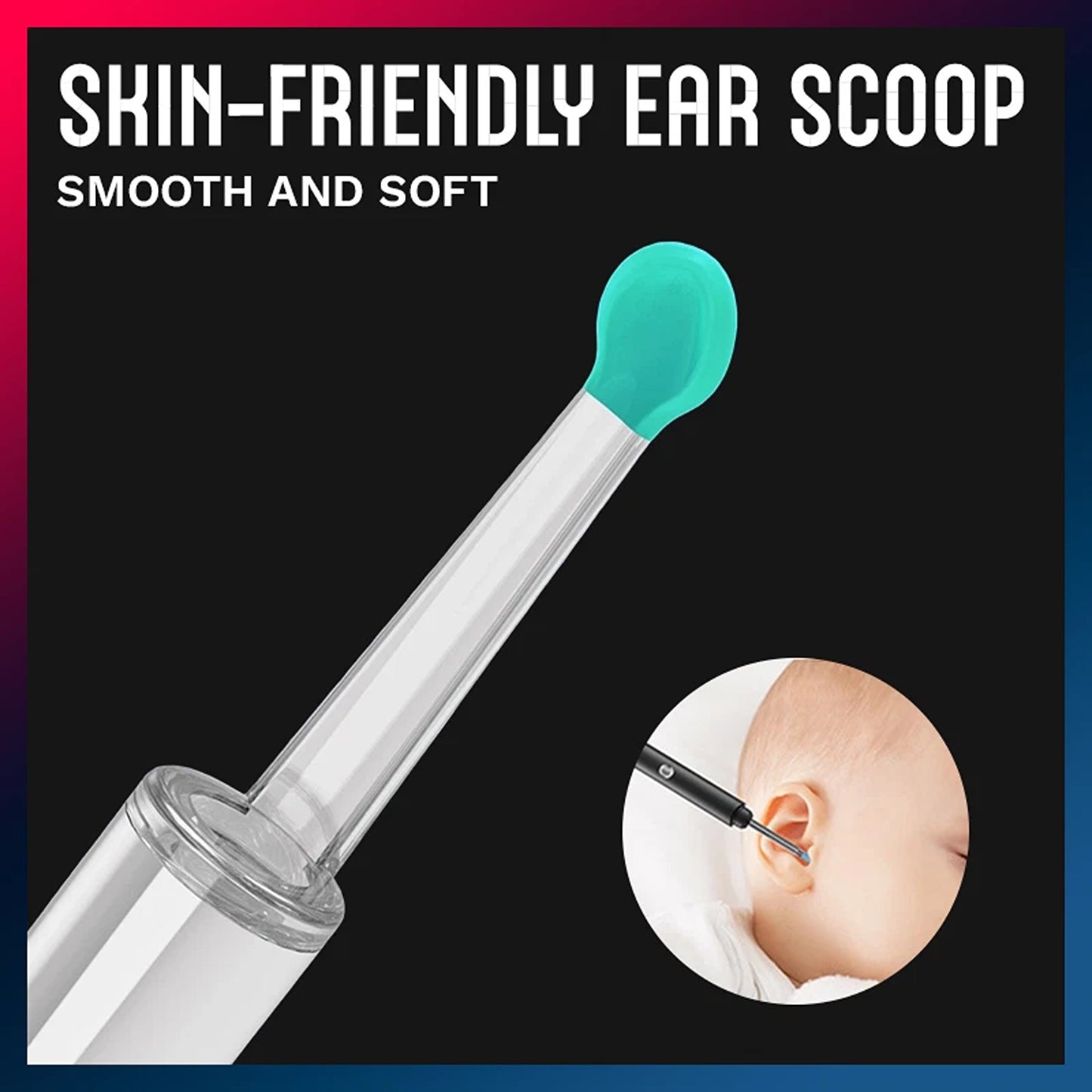 White HD Wireless Ear Cleaning Camera with Otoscope