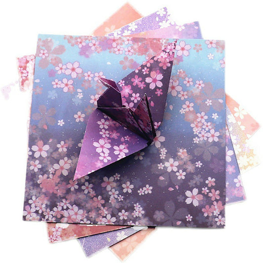4 Style Japanese Sakura Origami Square Craft Paper