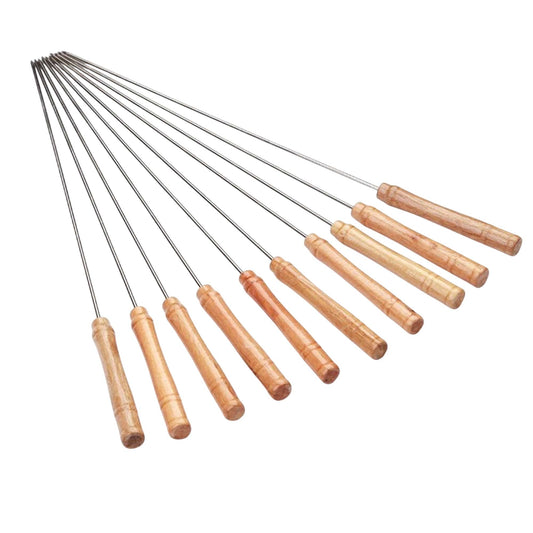 24 Piece Stainless Steel BBQ Skewer Set