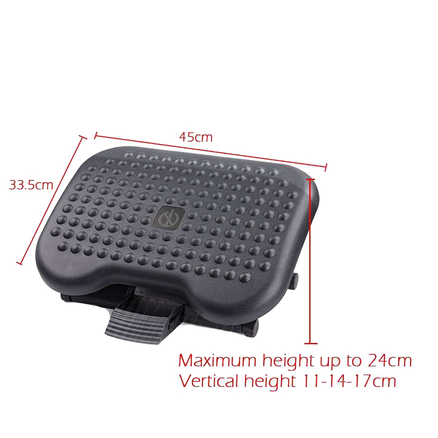 Adjustable Foot Rest Stool Office Computer Desk Footrest Comfort