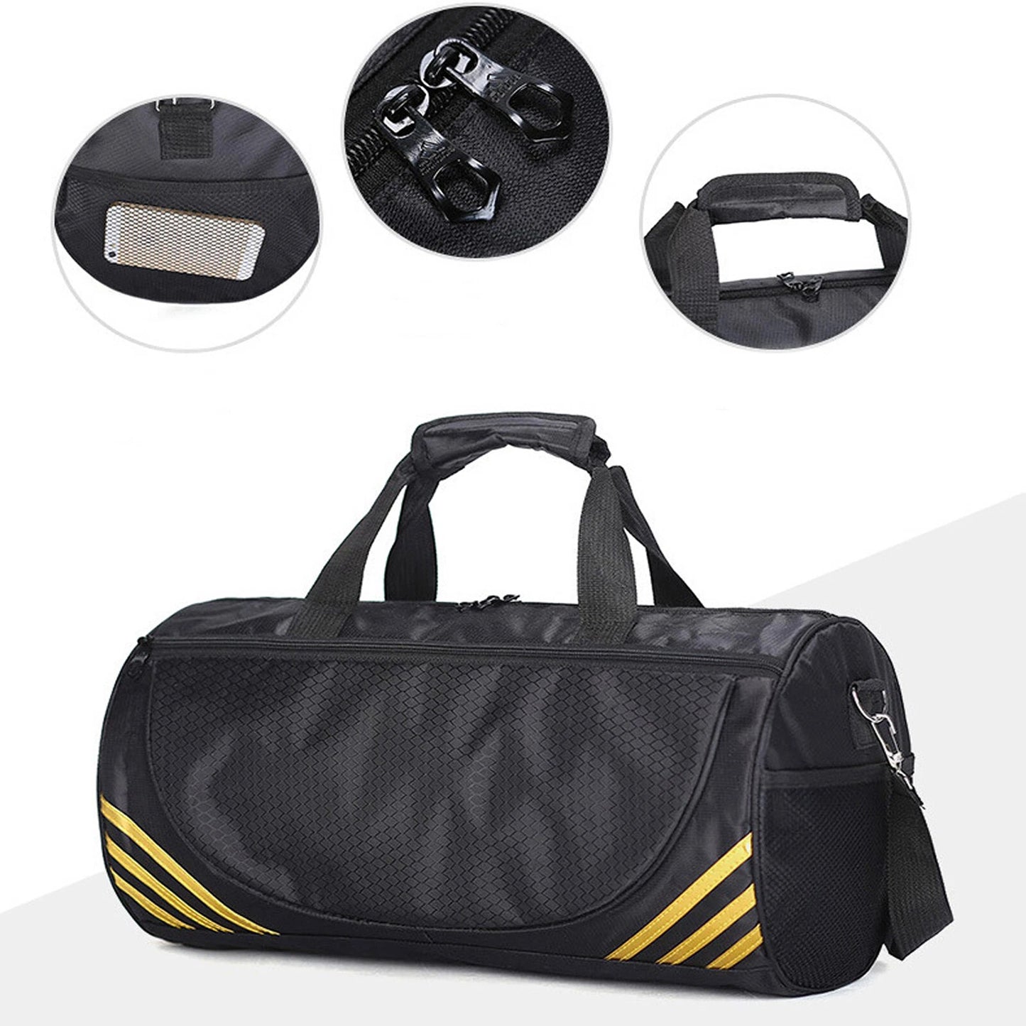 Waterproof Sports Duffle Bag Large Gym Travel Shoulder Bag Foldable
