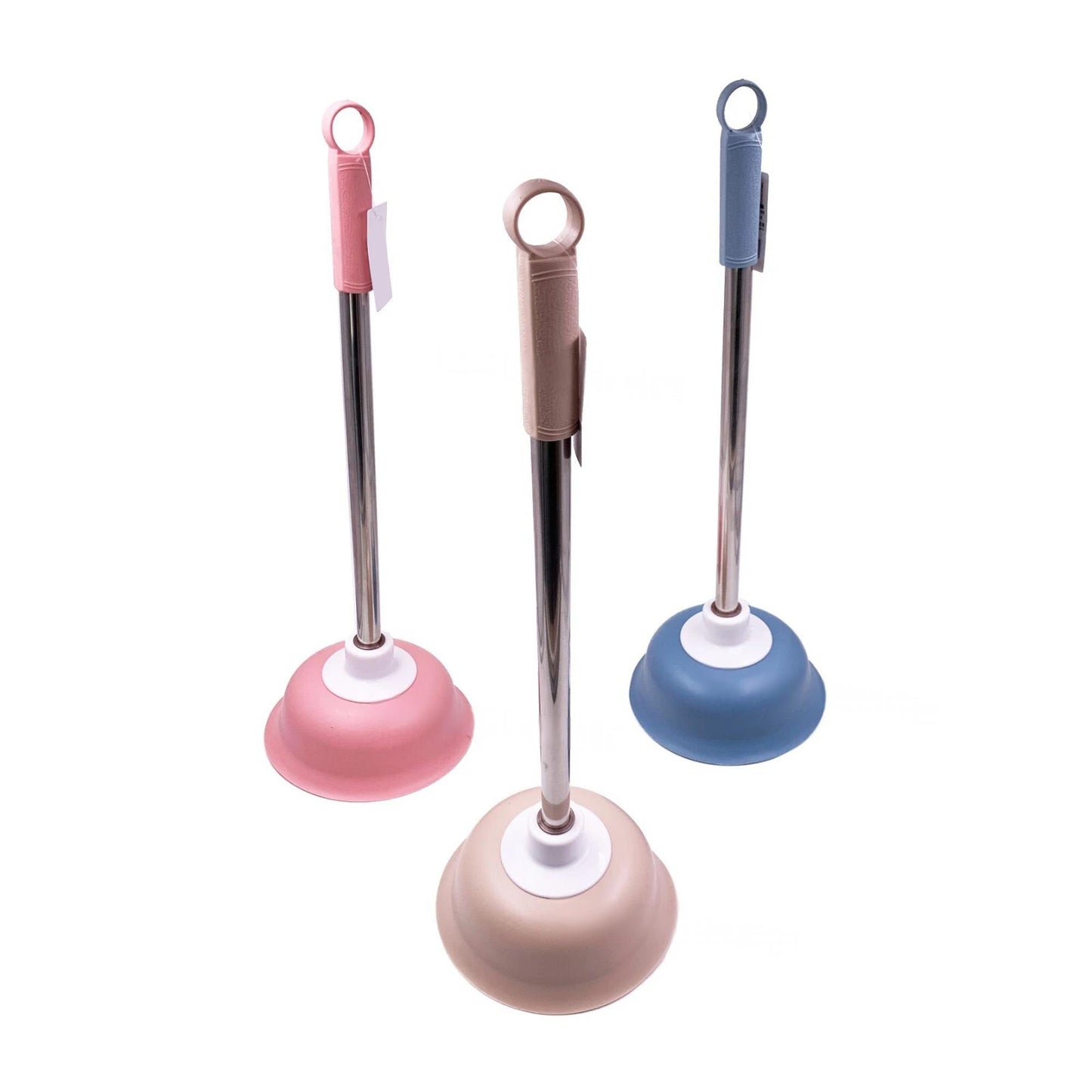 Jumbo Drain Plunger for Toilet Sink Shower and Bath Unblocker Plumbing Tool - Random Colour