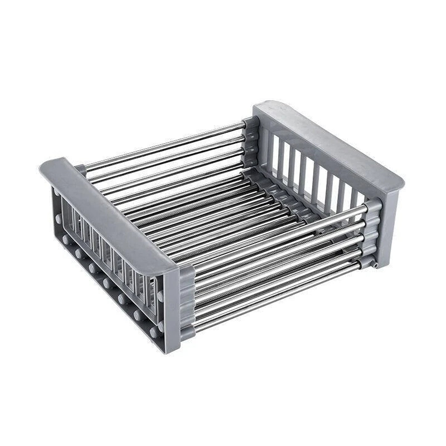 Stainless Steel Sink Dish Drying Rack Drain Basket Organizer