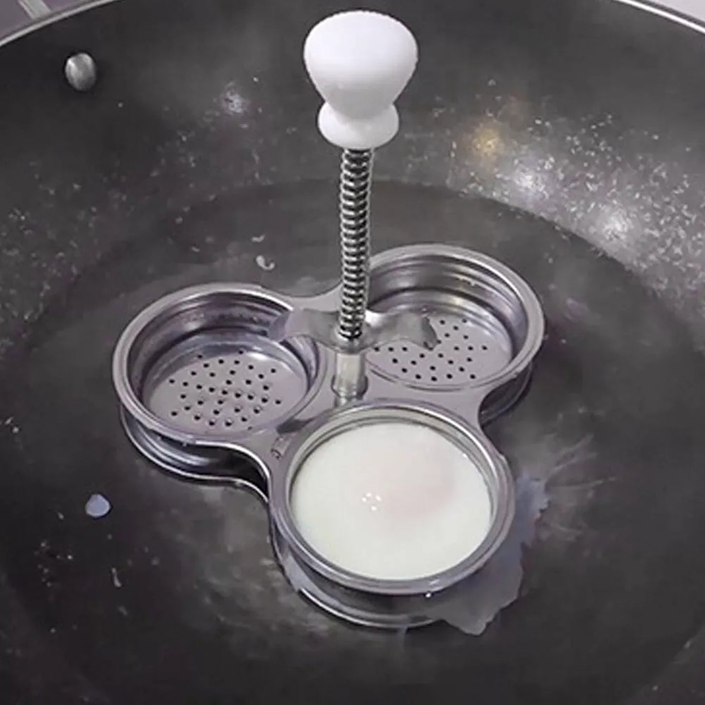 Stainless Steel Egg Poacher Pan Poached Egg Maker