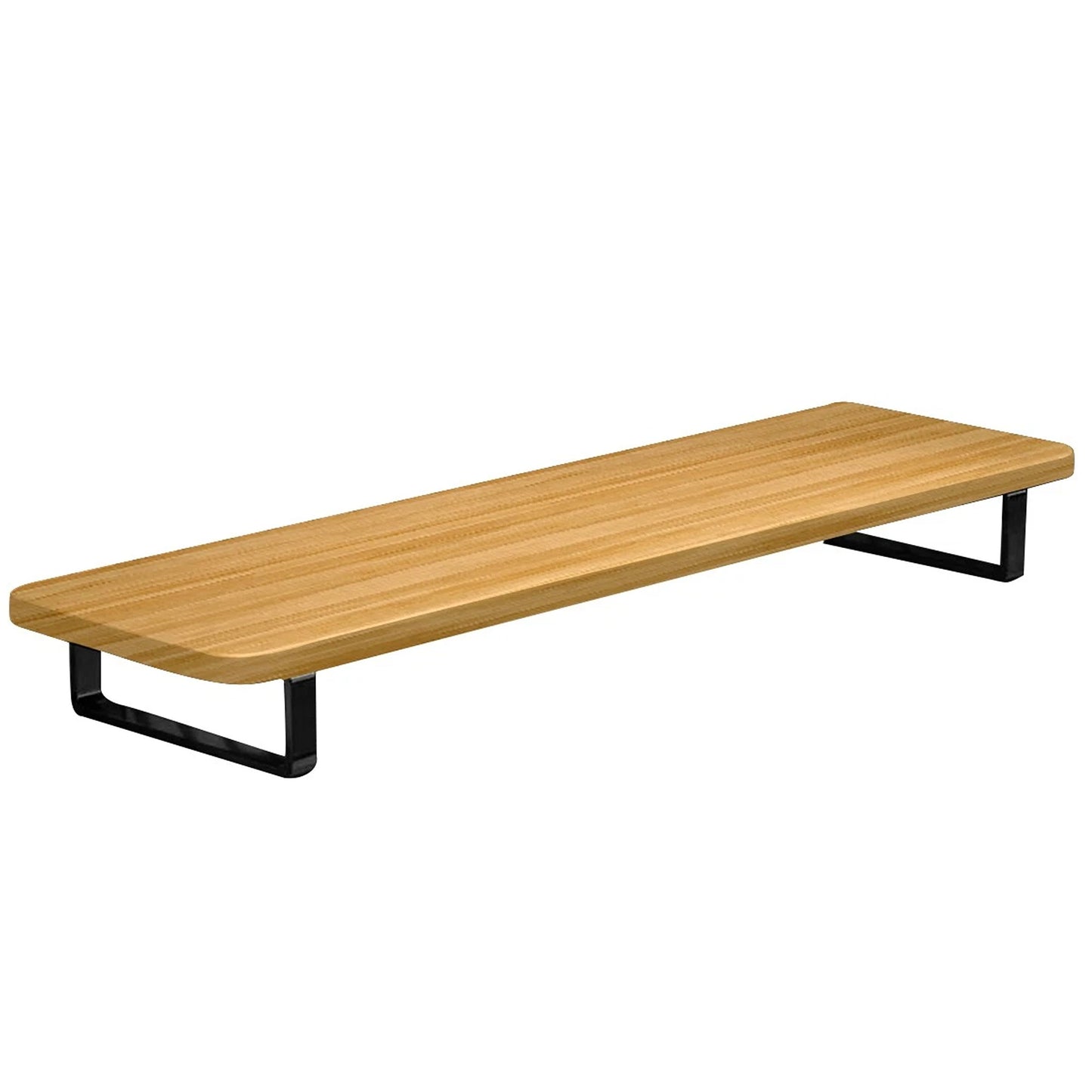 Wood Monitor Riser Shelf for Improved Desk Organization