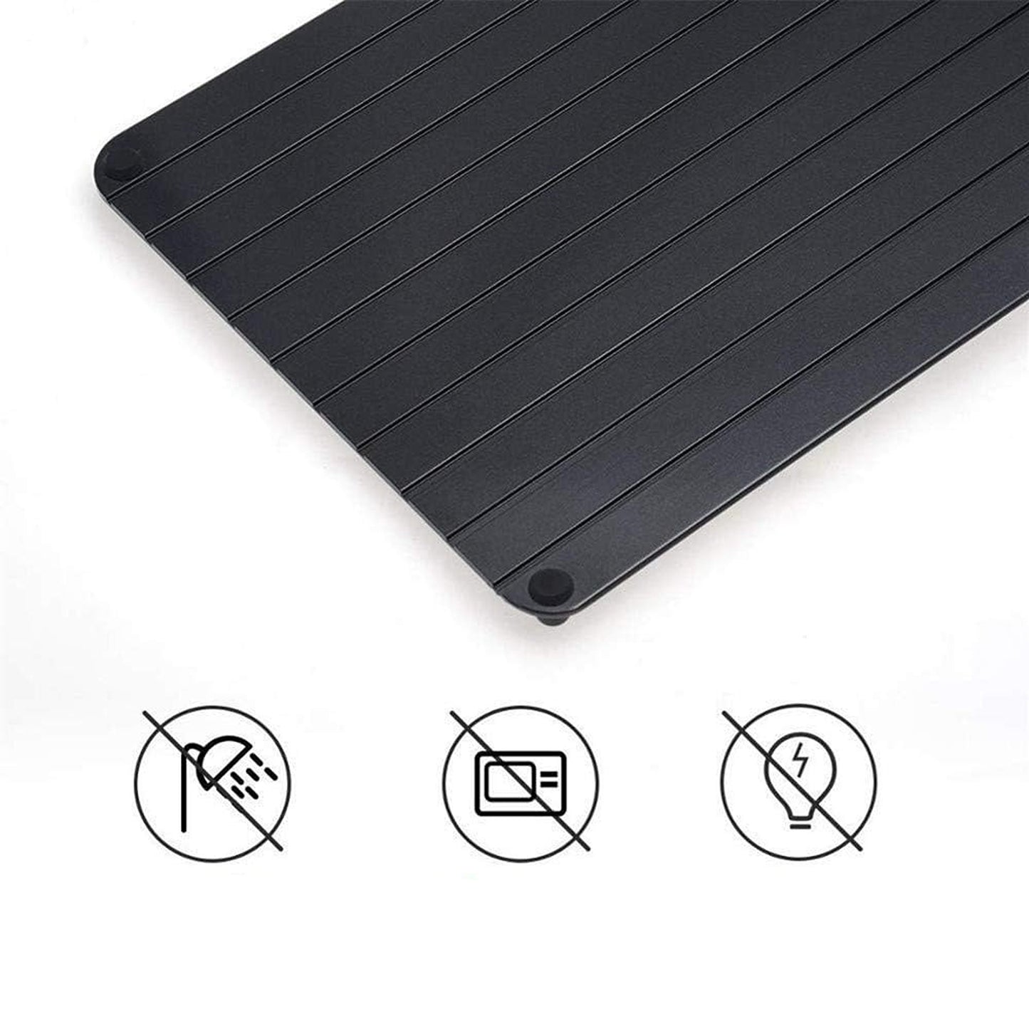 Kitchen Defrosting Tray Metal Plate Frozen Meat Food