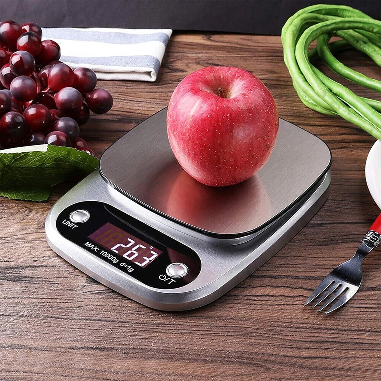 10kg Digital Kitchen Scale with LCD Display for Cooking