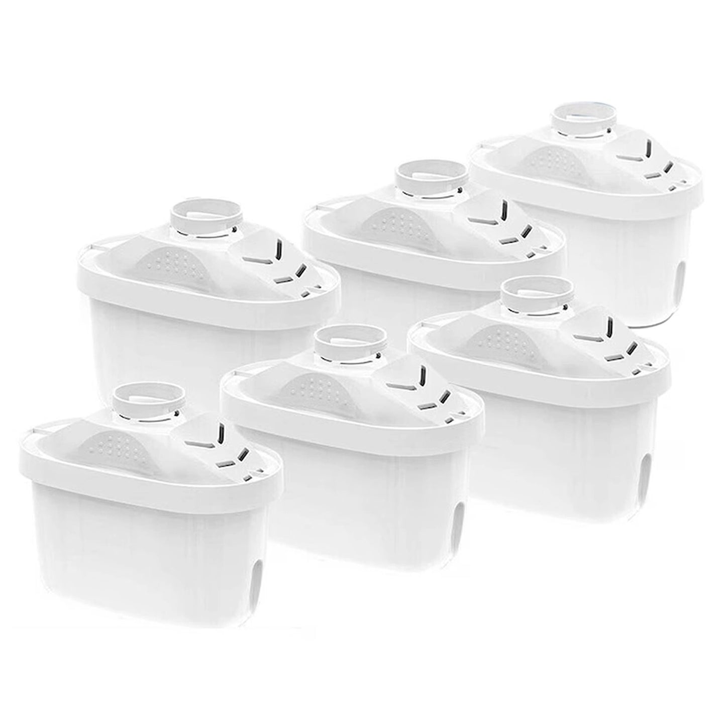 6 Pack Water Filter Jug Replacement Cartridges Compatible with BRITA Maxtra+Plus