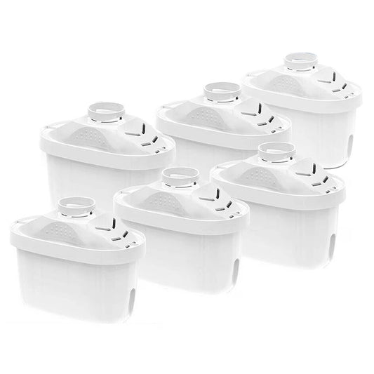 6 Pack Water Filter Jug Replacement Cartridges Compatible with BRITA Maxtra+Plus