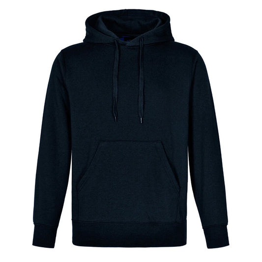 Adult Pullover Fleece Hoodie with Pocket and Contrast Hood - Navy