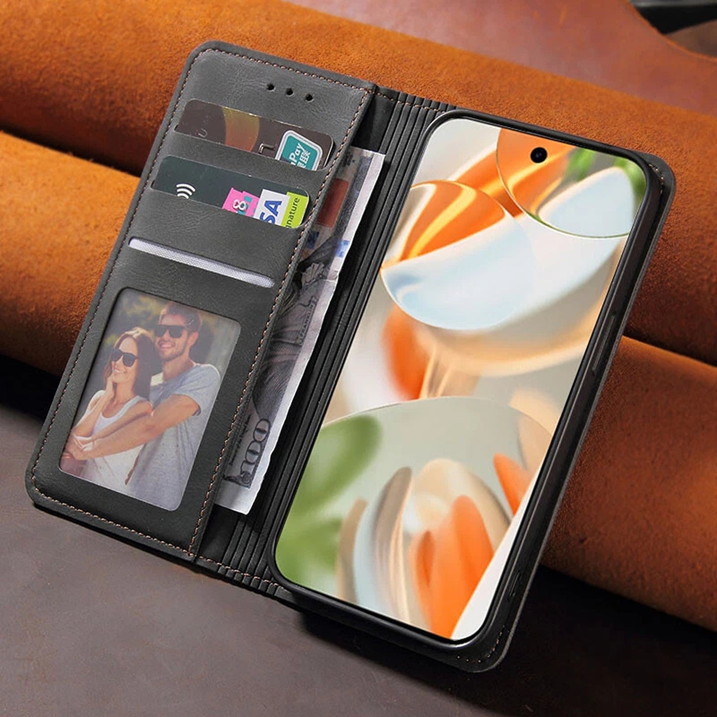 Wallet Leather Case Cover For Google Pixel 7