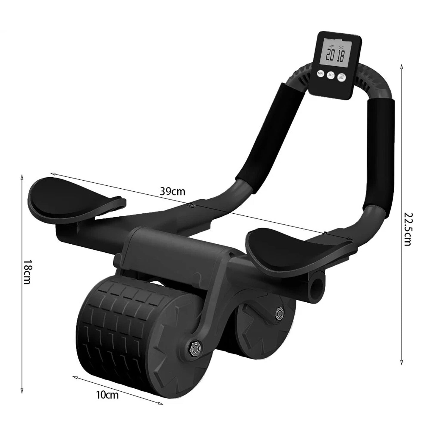 Automatic Rebound AB Roller Abdominal Wheel Anti Slip Fitness Exercise Trainer