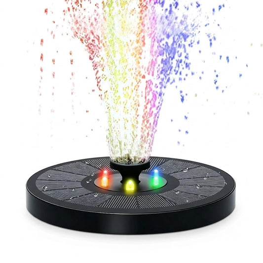 3W Solar Fountain Water Pump with LED Lights