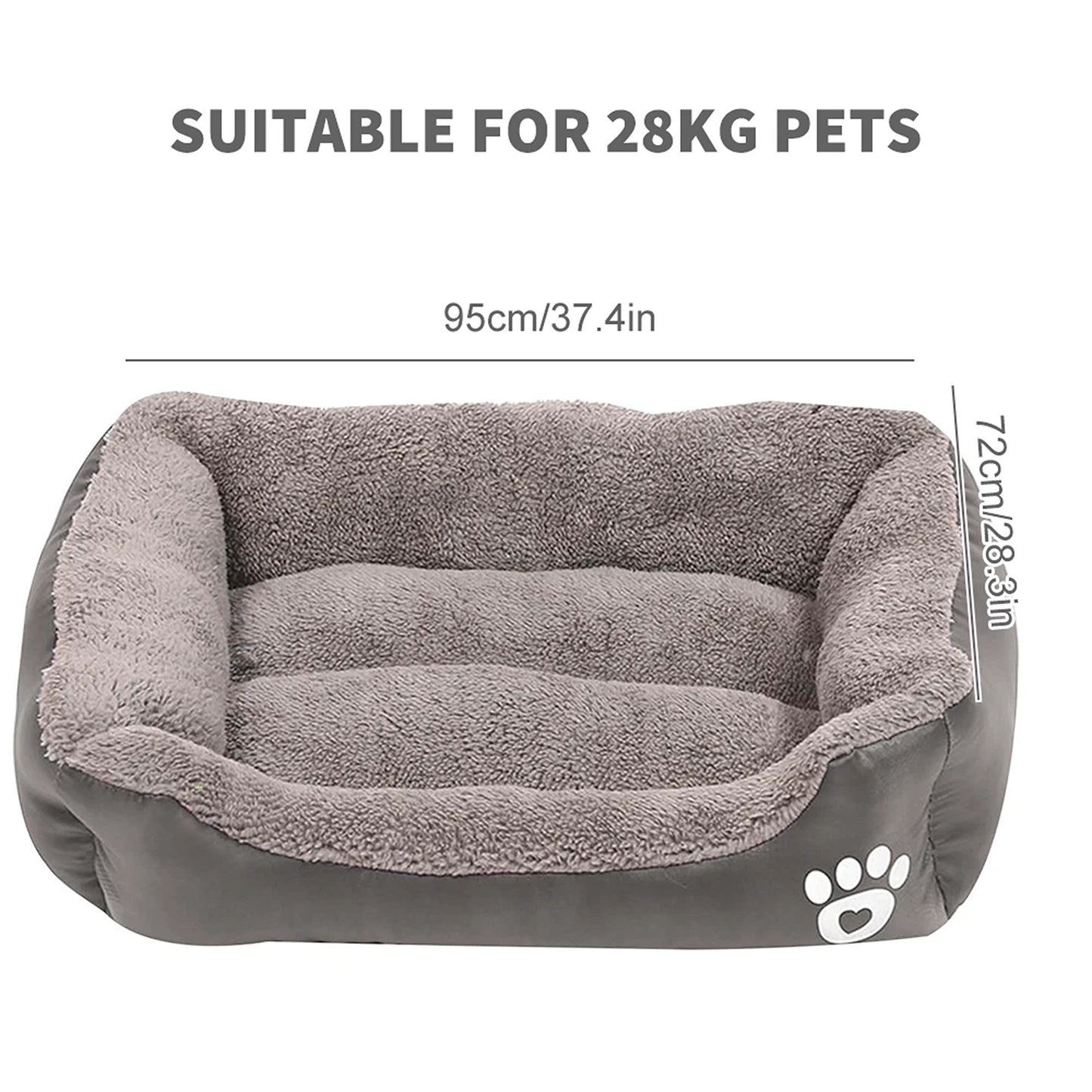 Fluffy Calming Bed for Pets Donut Style Cushion for Dogs and Cats in Multiple Sizes