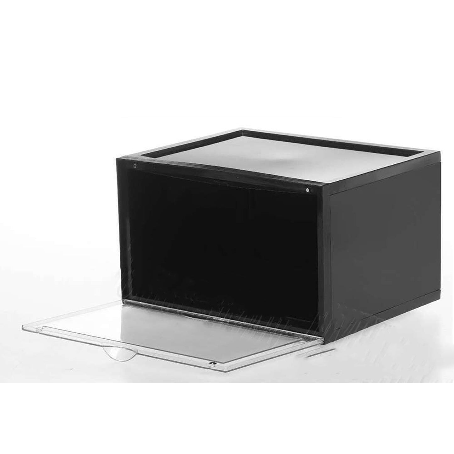 Sneaker Display Cases Shoe Box Black Plastic Boxes