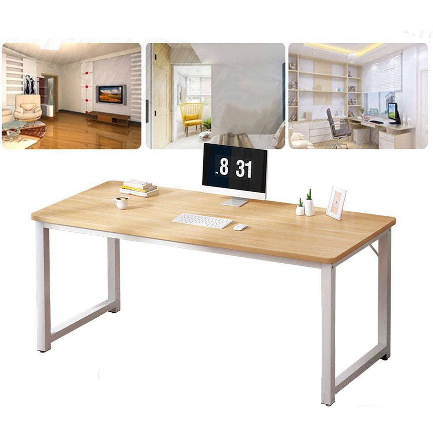 Computer Desk Workstation Study Table with Storage For Home Office