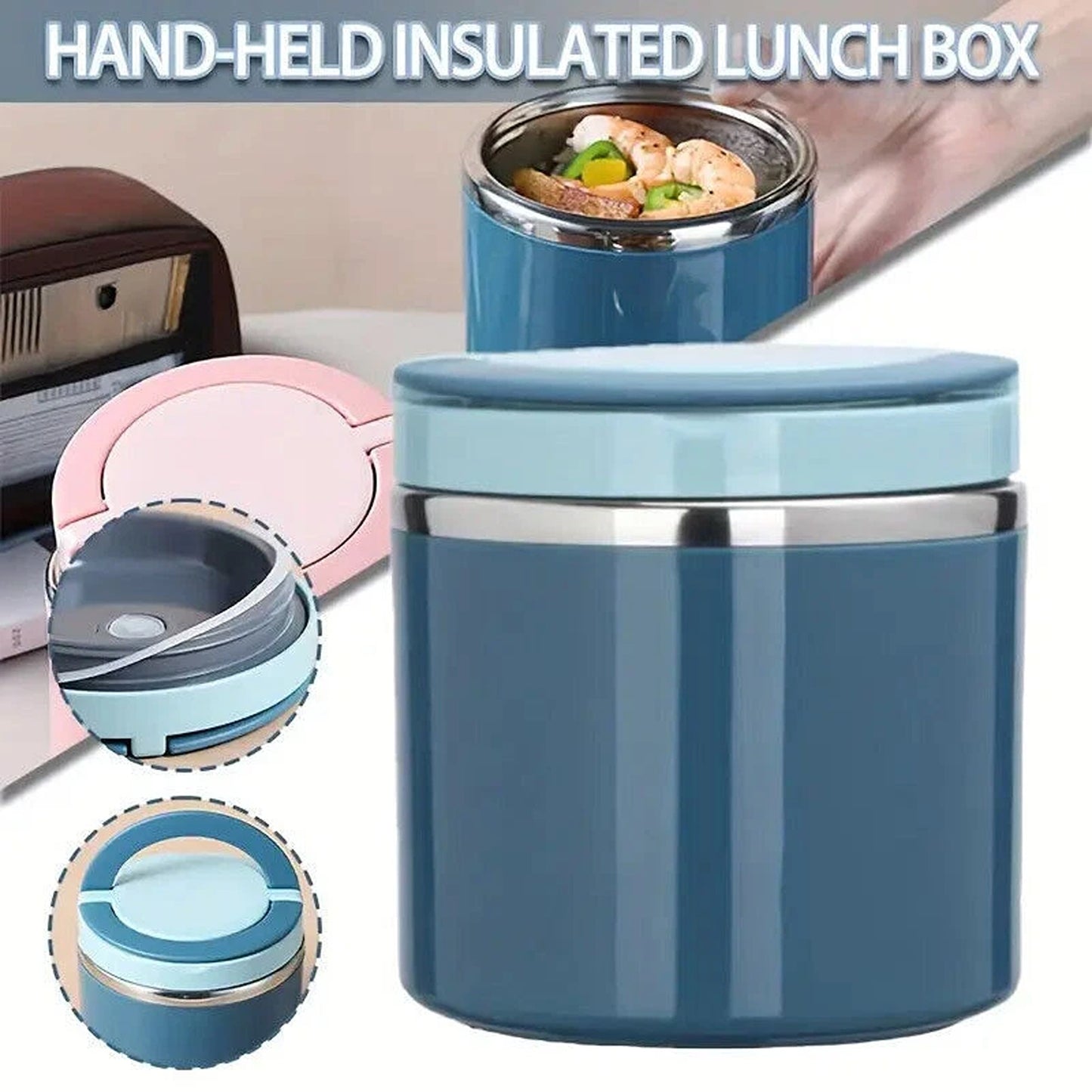 Thermal Food Container Bento Box for Meal Prep and Storage