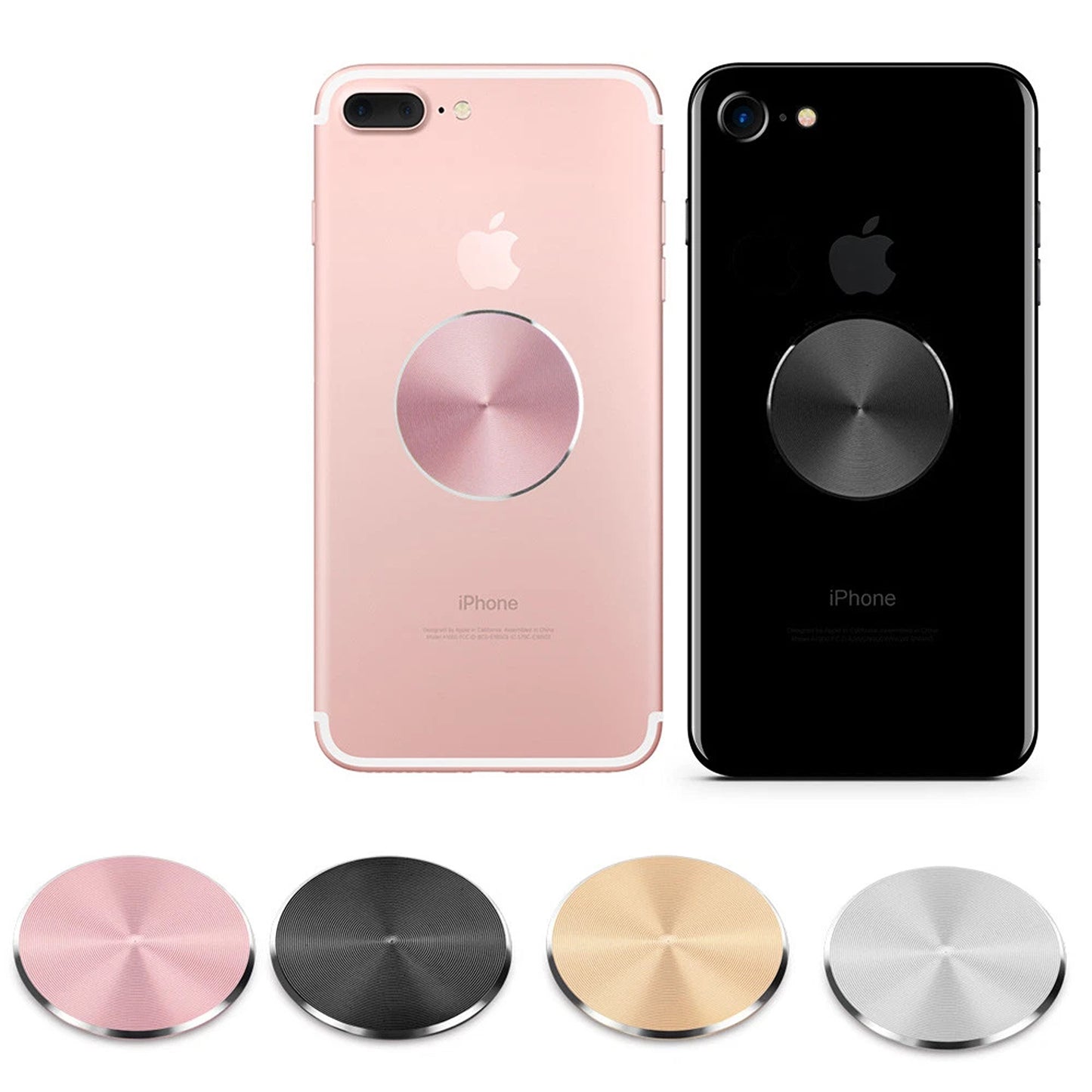 Magnetic Car Phone Holder Metal Plate Mount Stand for Magnet-Compatible Phones