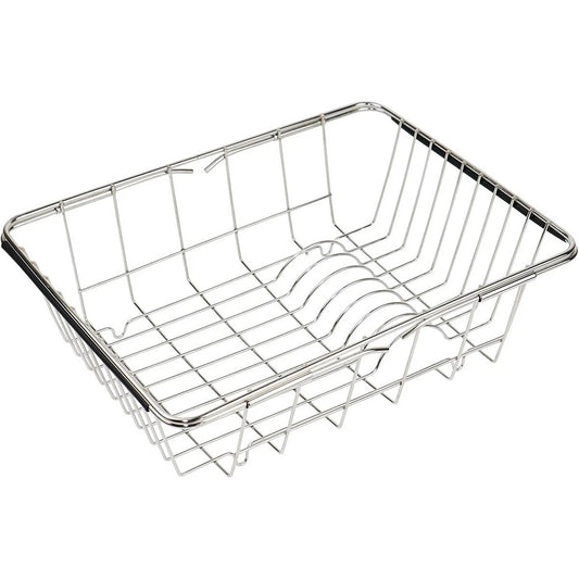 Telescopic Stainless Steel Sink Draining Basket Dish Rack