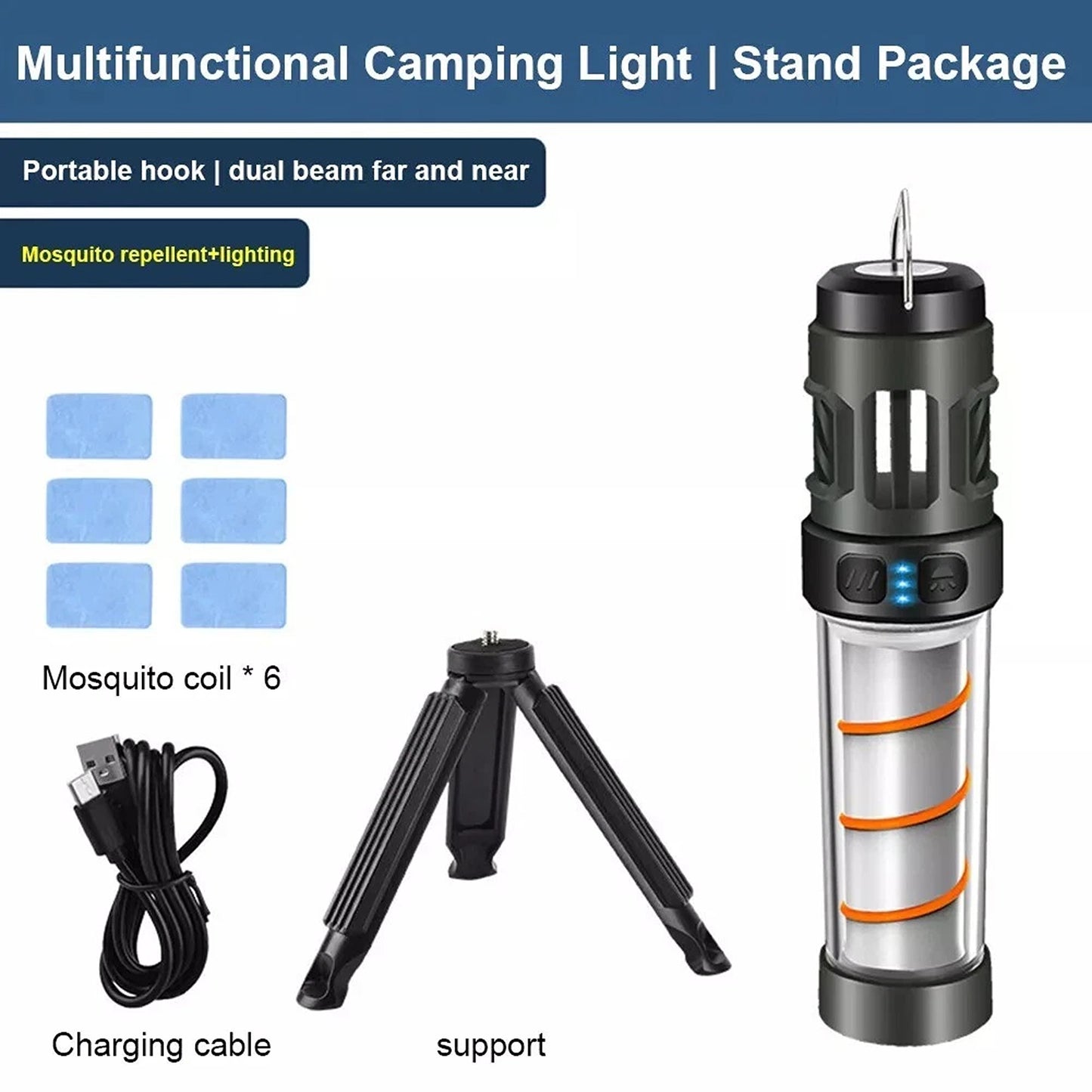 3 in 1 Mosquito Repellent Lamp and Camping Lantern