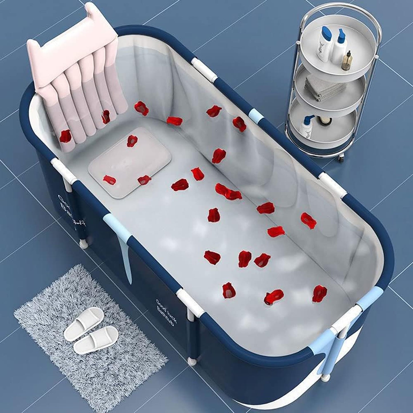 Foldable Portable Bathtub Water Tub Folding PVC