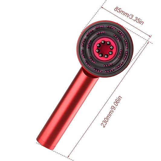 Electric Scalp Massage Comb with Red and Blue Light Therapy for Hair Care