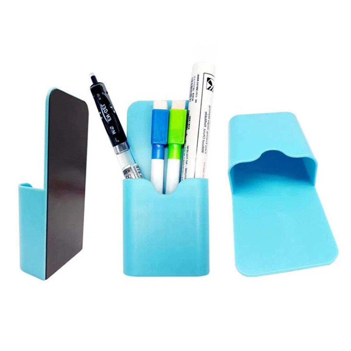 Magnetic Pencil and Eraser Storage Box for Home or Office