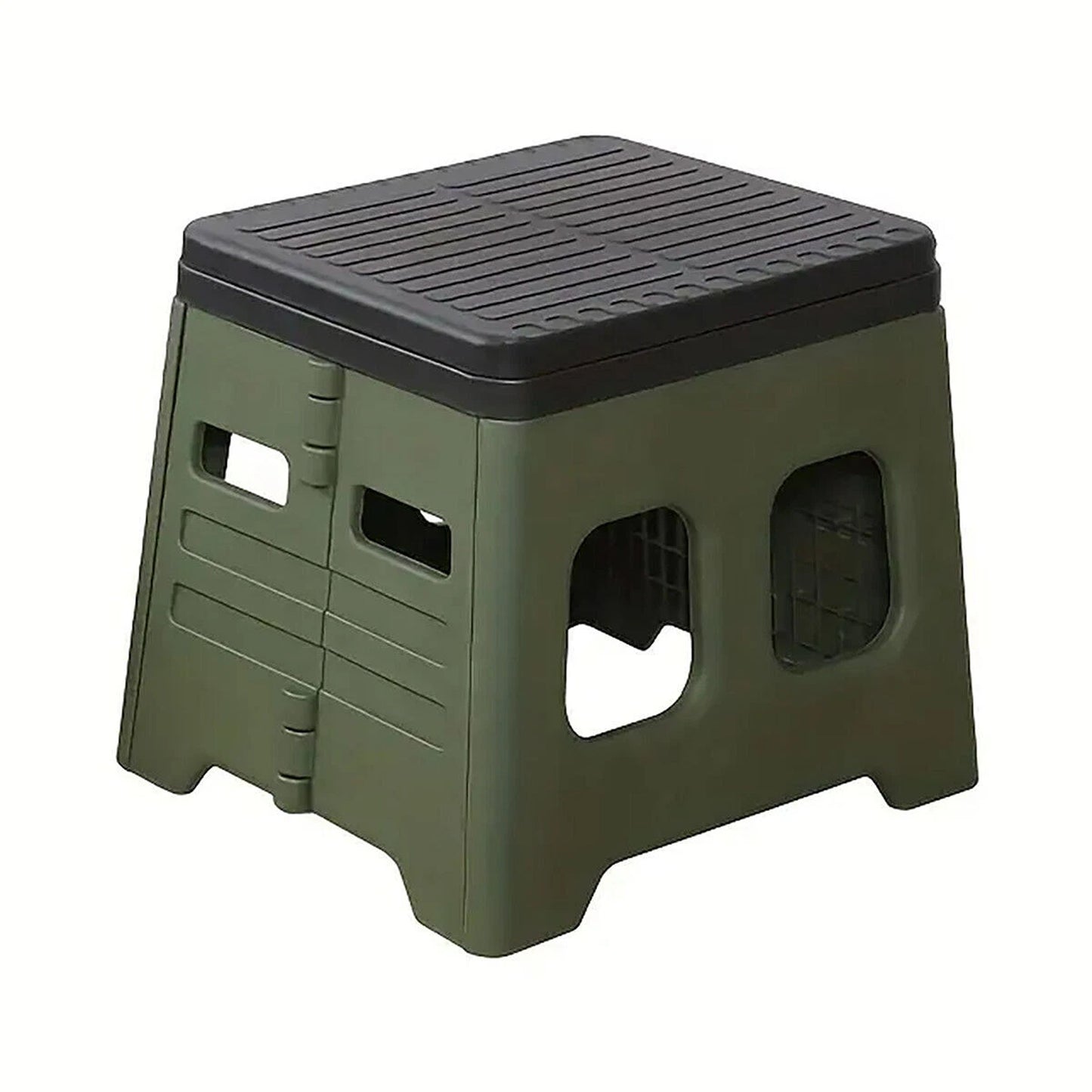 Green Portable Folding Toilet Stool Seat for Camping and Hiking