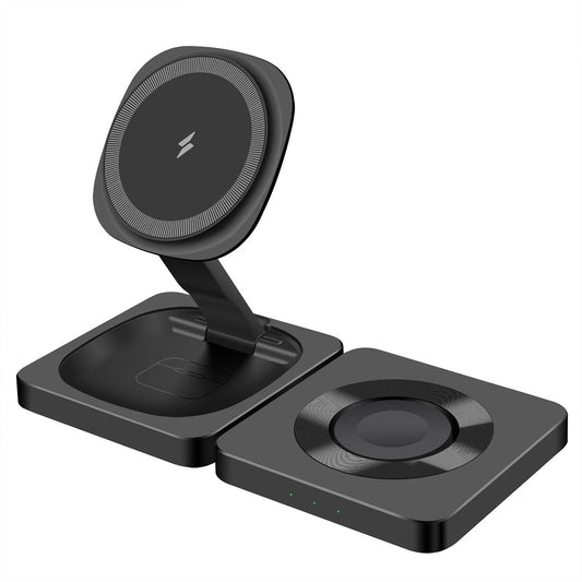 3 in 1 Wireless Charger Fast Charging Station for Apple Watch and iPhone 16 15 14 13 12