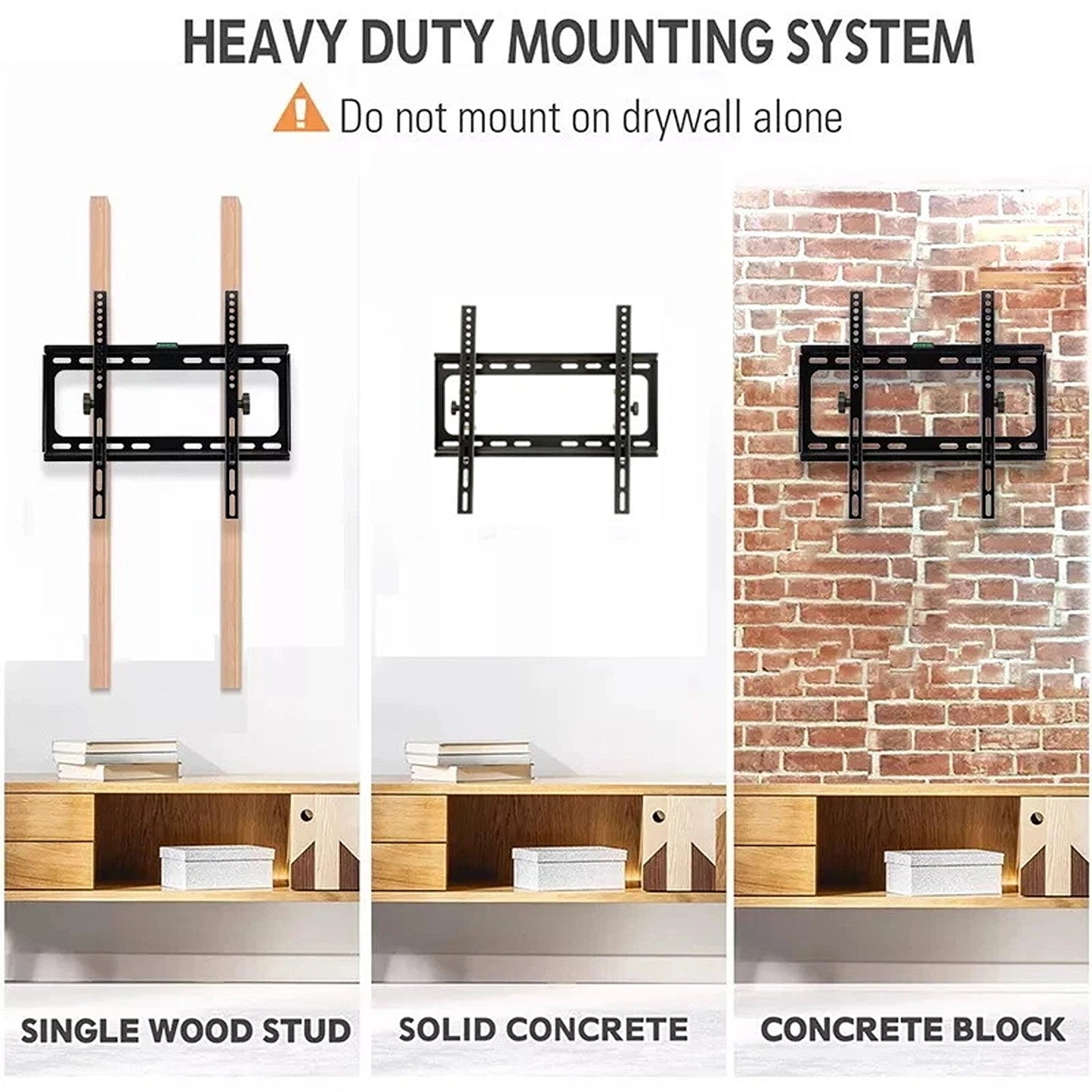 Universal TV Wall Mount Bracket Tilt Slim for 32 to 75 Inch Screens
