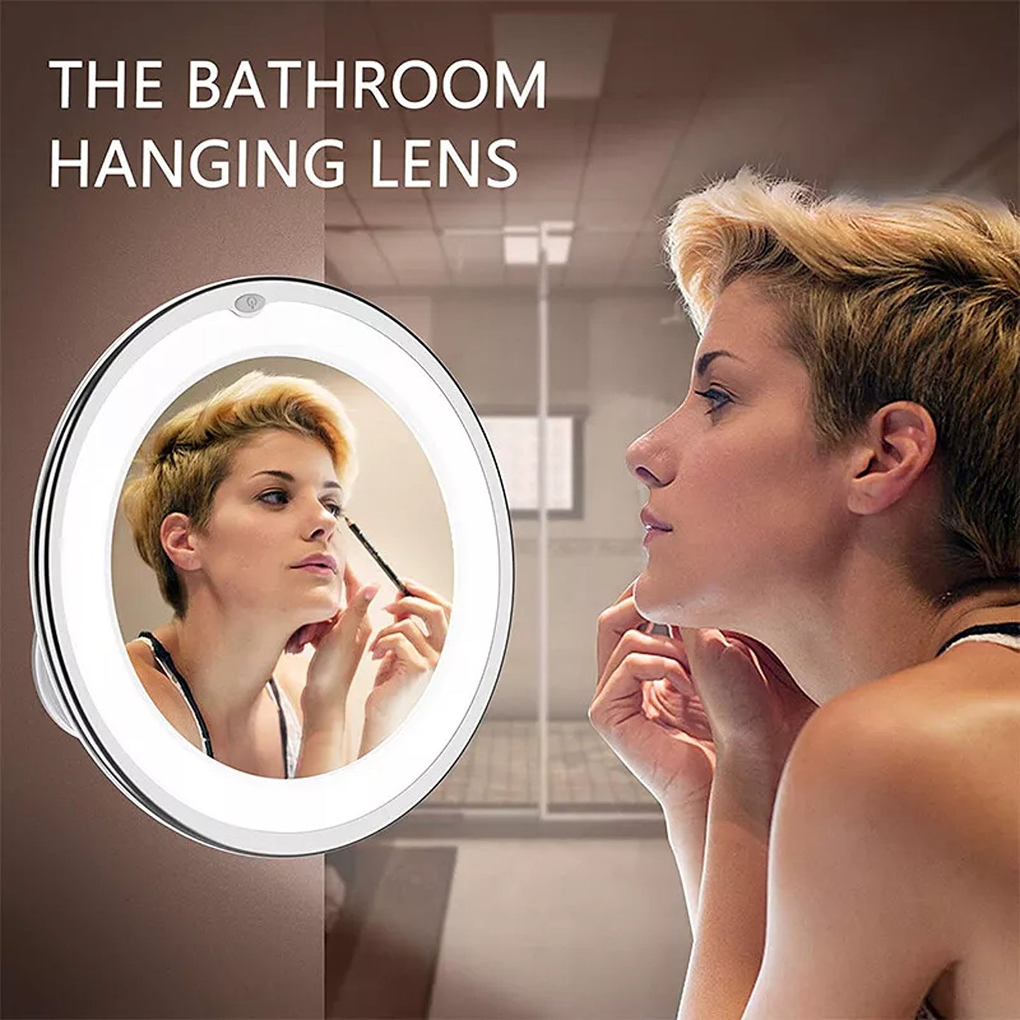 Flexible 10X LED Makeup Mirror Magnifying with Rotating Arm
