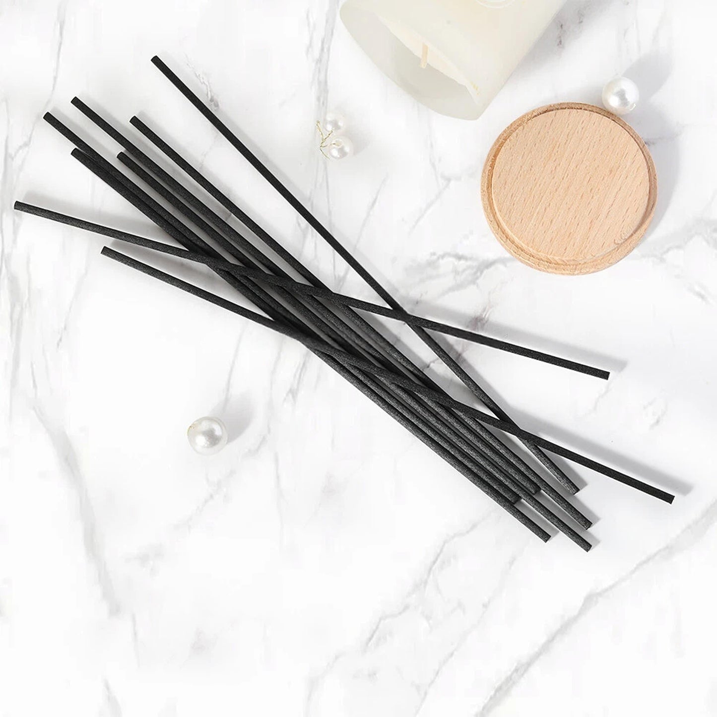 Premium Reed Diffuser Reeds Fiber Sticks Aromatherapy Home Office Bulk Pack - 40x